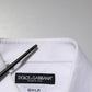 White Bib Cotton Poplin GOLD Men Formal Shirt