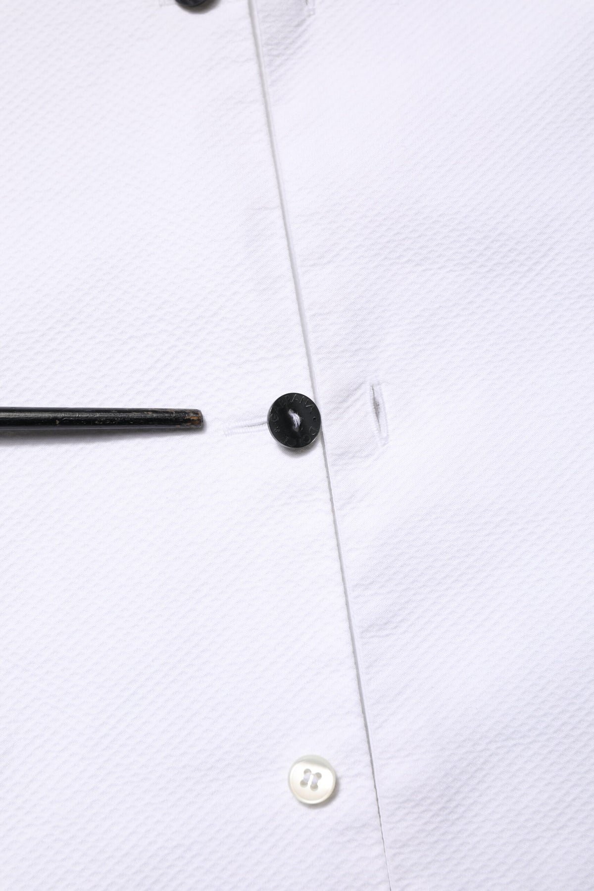 White Bib Cotton Poplin GOLD Men Formal Shirt