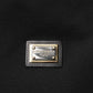 Black Sleeveless Hooded Logo Plaque Jacket