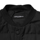 Black Sleeveless Parka Logo Plaque Jacket