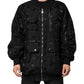 Black Cargo Windbraker Logo Mania Jacket