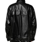 Black Polyester Logo Plaque Bomber Jacket