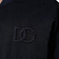 Blue Nylon DG Embroidery Men Bomber Jacket