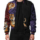 Multicolor Tiger Print Men Bomber Jacket