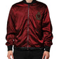 Maroon Nylon DG Crown Embroidery Jacket
