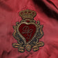 Maroon Nylon DG Crown Embroidery Jacket