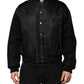 Black Polyester Logo Plaque Bomber Jacket