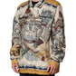 Multicolor Italian Motif Men Bomber Jacket