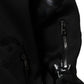 Black Wool Logo DG Mania Men Bomber Jacket