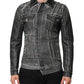 Gray Washed Cotton Stretch Denim Jacket