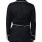 Dark Blue DG Embroidery Jacket Robe Blazer