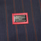 Blue Red Striped Logo Plaque Full Zip Jacket