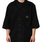 Black Short Sleeve Button Men Casual Shirt