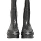 Metallic Gray Pull On Rain Boots Shoes