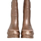 Metallic Gold Pull On Rain Boots Shoes
