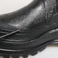 Metallic Black Pull On Rain Boots Shoes