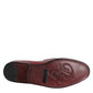 Burgundy Leather Formal Slip On Shoes