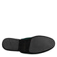 Green Velvet Cross Embellished Slippers Shoes