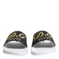 White Black Leather Sandals Beachwear Shoes