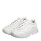 White Leather Daymaster Low Top Sneakers Shoes
