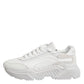 White Leather Daymaster Low Top Sneakers Shoes
