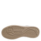 White Brown Leather Low Top Men Sneakers Shoes