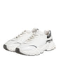 White Daymaster Leather Low Top Sneakers Shoes