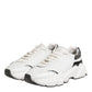 White Daymaster Leather Low Top Sneakers Shoes