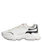 White Daymaster Leather Low Top Sneakers Shoes