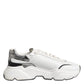 White Daymaster Leather Low Top Sneakers Shoes