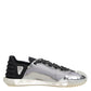 Black Silver NS1 Men Low Top Sneakers Shoes
