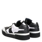 Black White Leather MIAMI Low Top Sneakers Shoes