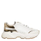 White Daymaster Leather Low Top Sneakers Shoes
