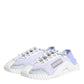 Purple White NS1 Lace Up Low Top Sneakers Shoes
