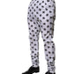 White Logo Cotton Skinny Denim Trouser Pants