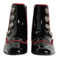Black Jackie Buttoned Chelsea Boots Shoes