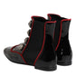 Black Jackie Buttoned Chelsea Boots Shoes