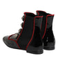 Black Jackie Buttoned Chelsea Boots Shoes