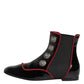 Black Jackie Buttoned Chelsea Boots Shoes