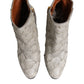 Off White Leather Heels Ankle Boots Shoes