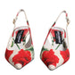 White Floral Heels Slingback Sandals Shoes