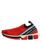 Red Sorrento Slip On Low Top Sneakers Shoes