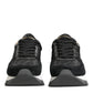 Black Gray Leopard Low Top Sneakers Shoes
