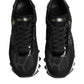 Black Gray Leopard Low Top Sneakers Shoes