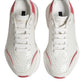 White Pink Daymaster Low Top Sneakers Shoes