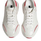 White Pink Daymaster Low Top Sneakers Shoes