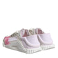 White NS1 Lace Up Low Top Sneakers Shoes
