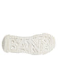 White NS1 Lace Up Low Top Sneakers Shoes