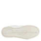White Leather Low Top Women Sneakers Shoes