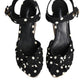 Multicolor Fish Polka Dot Wedge Sandals Shoes